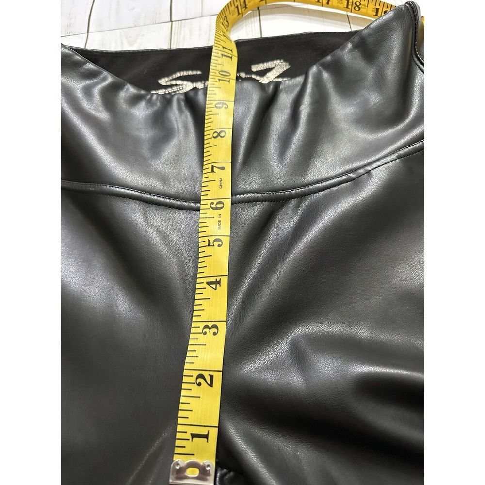Seven7 Faux Leather Leggings Womens size‎ Small Black Pull On Stretch - Picture 5 of 9